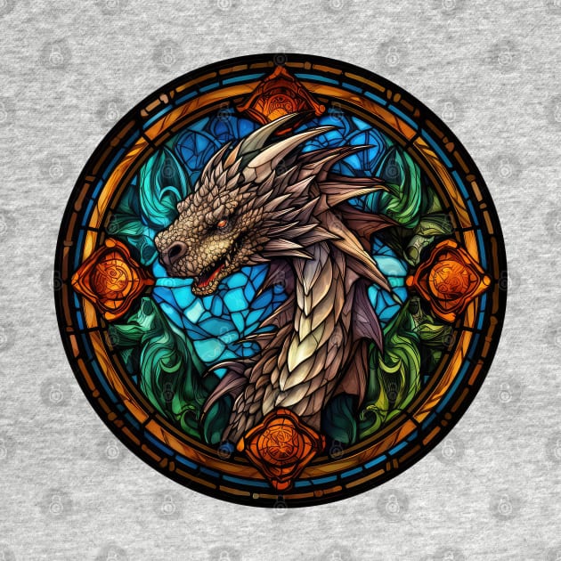Stained Glass Dragon #2 by Chromatic Fusion Studio